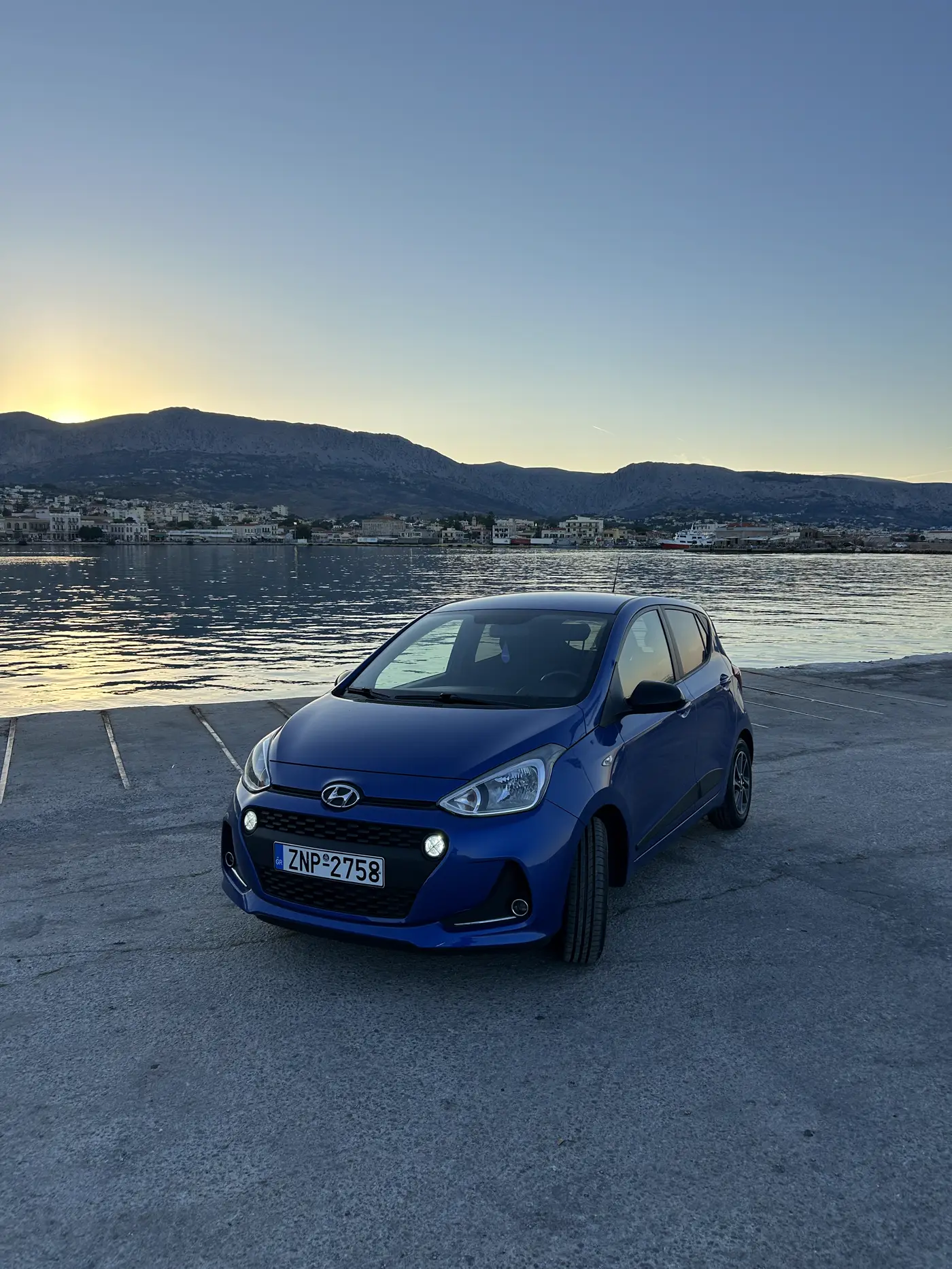 Hyundai i10 economy rental car in Chios
